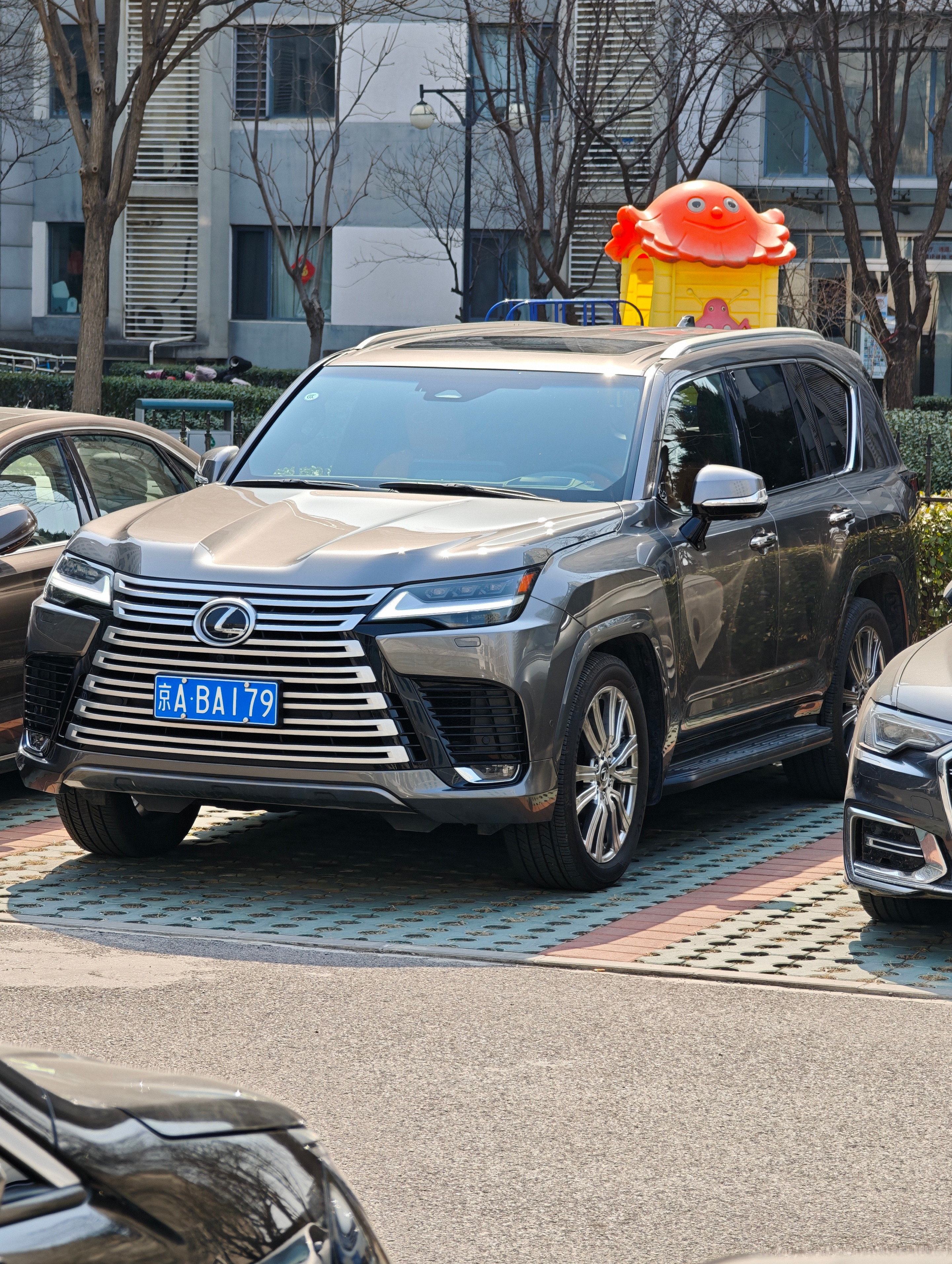 整个这玩意儿开几天顶配LX，落地差不多200wVIP四座版至尊灰熠耀琥珀太tm尊