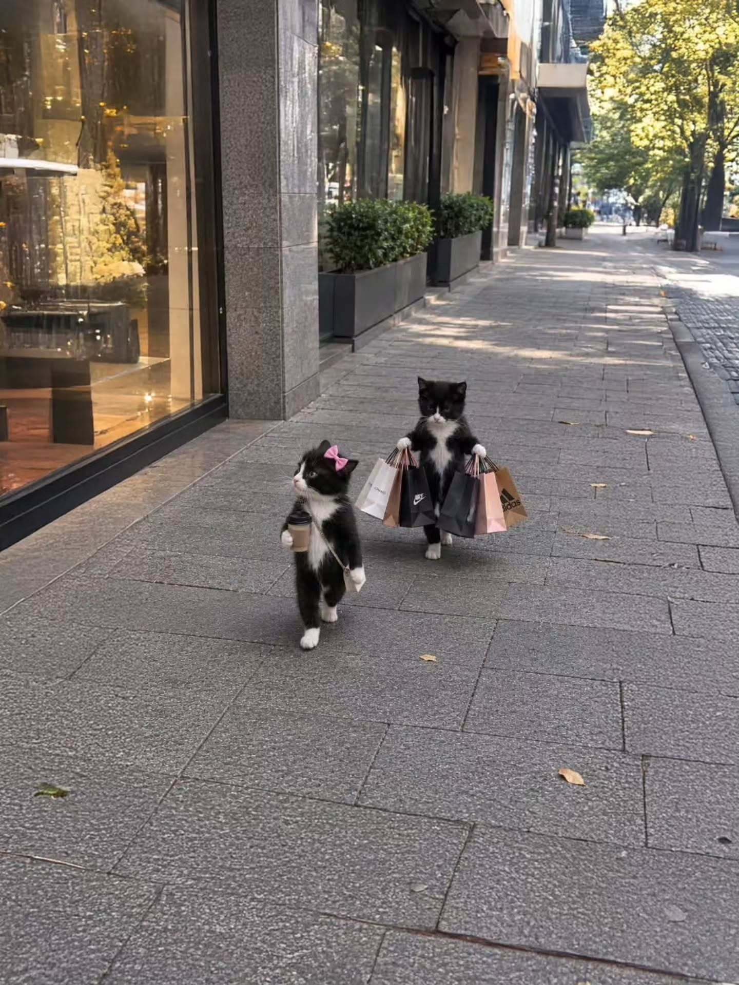 【奶牛猫】猫咪出门购物​​​