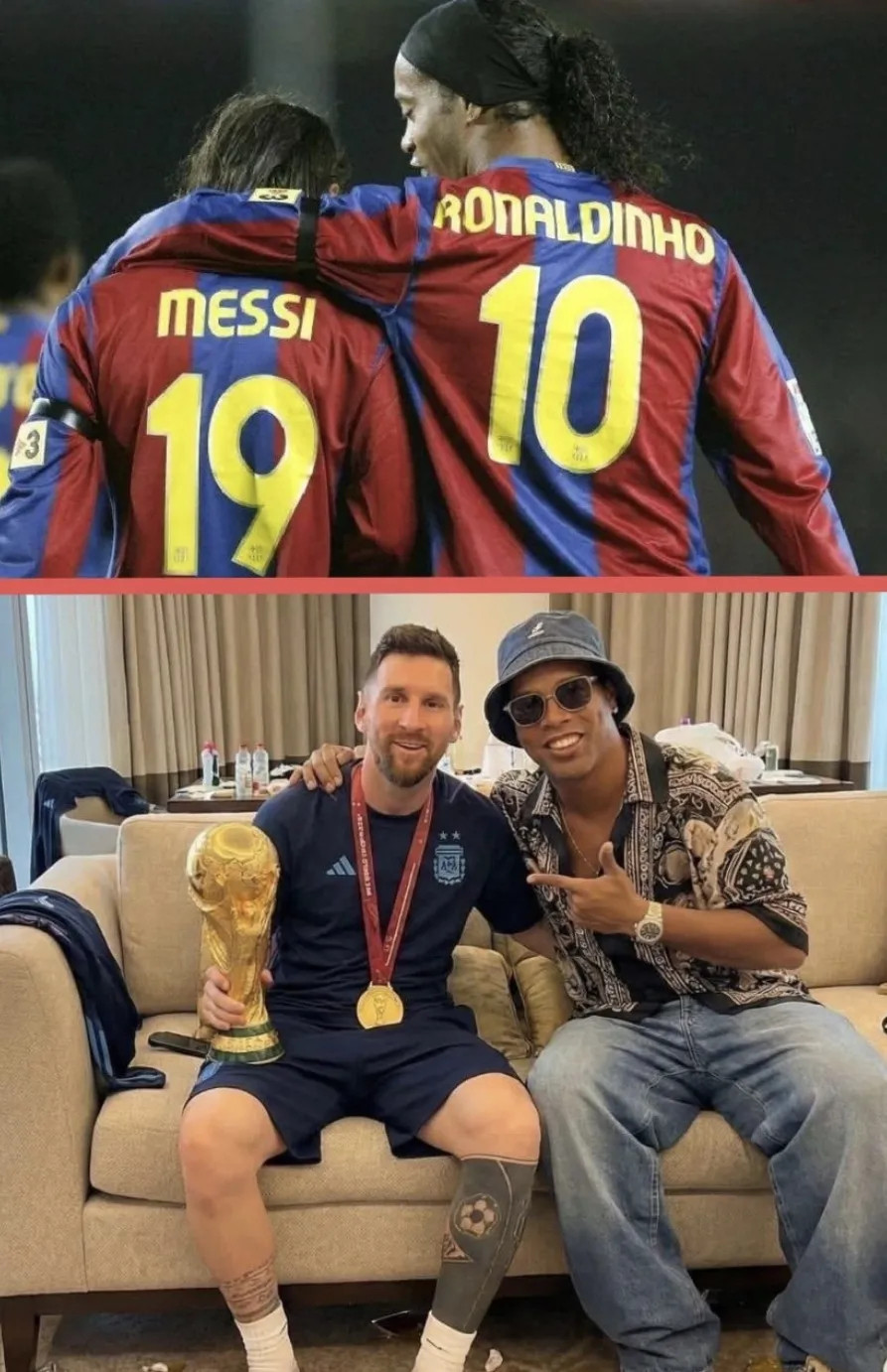 前世界足球先生小罗近日透露，2022年世界杯决赛结束后，他特意前往梅西的房间，祝