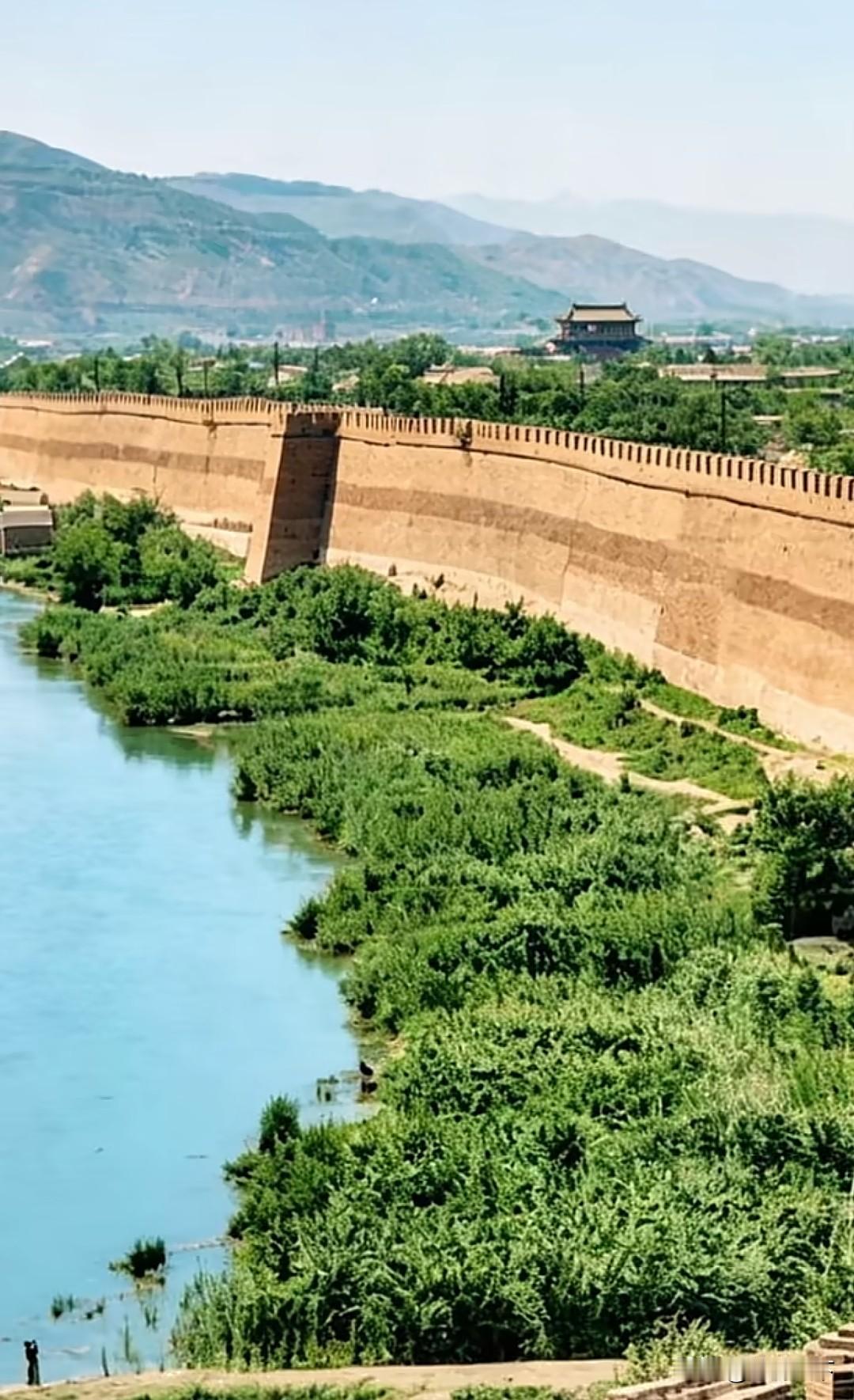 百年前济南护城河城墙