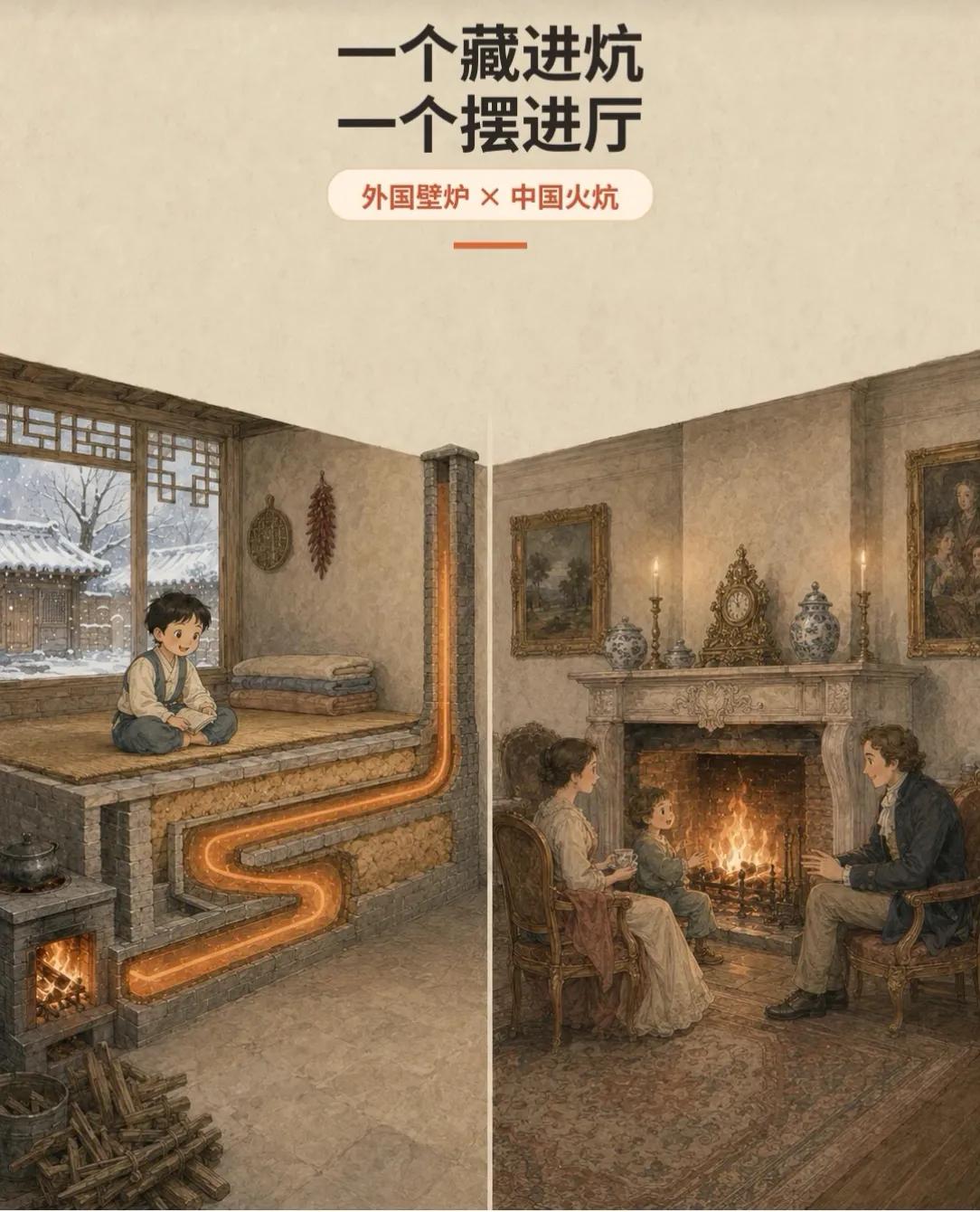 同样是烤火，外国人和中国人谁应用得更好？