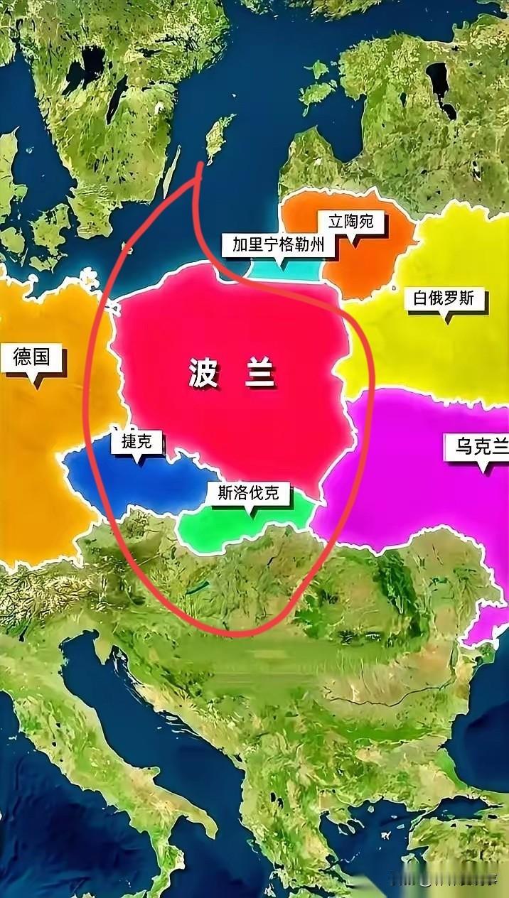 波兰为何3次灭国，这才是真相！看懂了吧，波兰陆上邻国7个，分别是德国、乌克兰