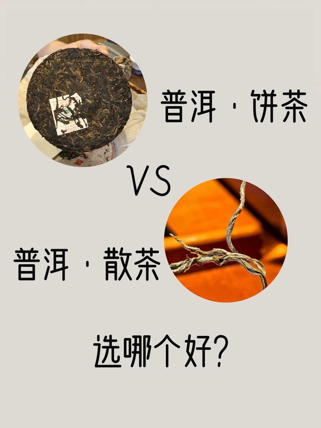 普洱选散茶还是饼茶，根本没啥绝对好坏！完全看你平时咋喝、想不想存～散茶就是