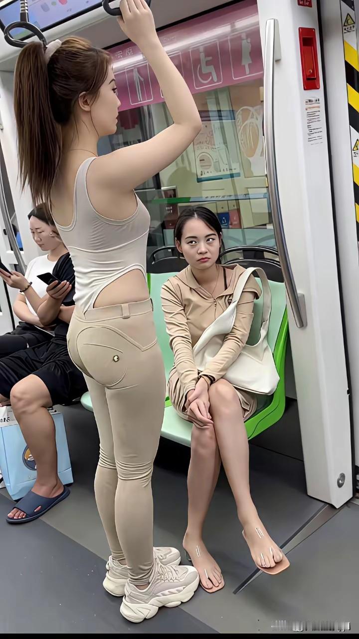 我就看不惯你这身打扮，成什么样子了！一个大姑娘穿成这样出门合适吗？没有好眼色给