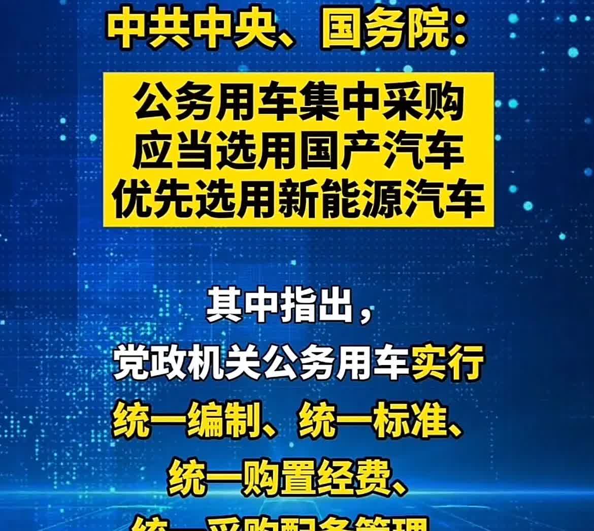当国务院将18万元新能源轿车写入采购红头文件，这场看似平常的公务改革，实则是撬动