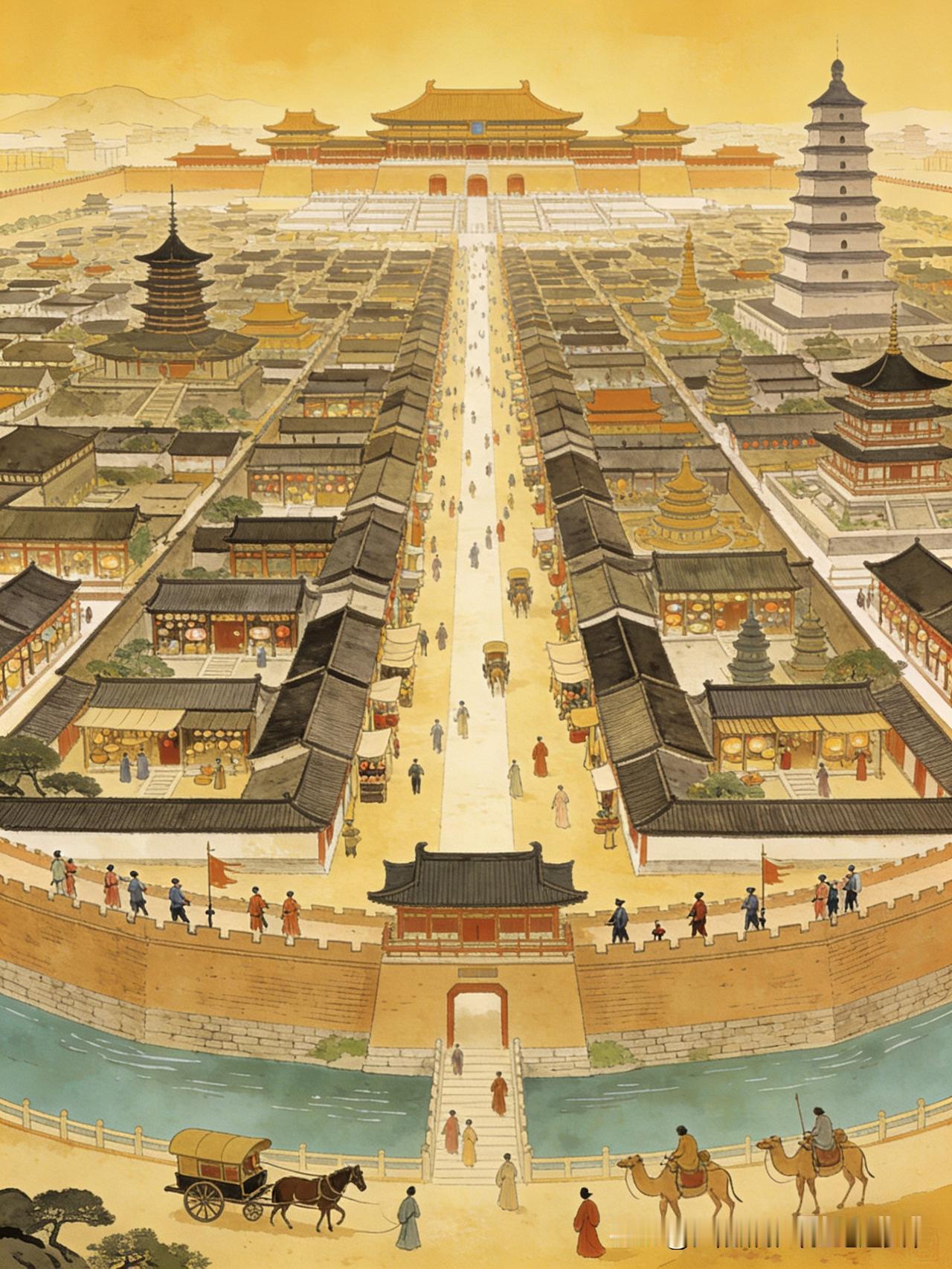 不少人都在争论，盛唐的中心到底是长安还是洛阳，其实答案并不对立。唐朝本就是