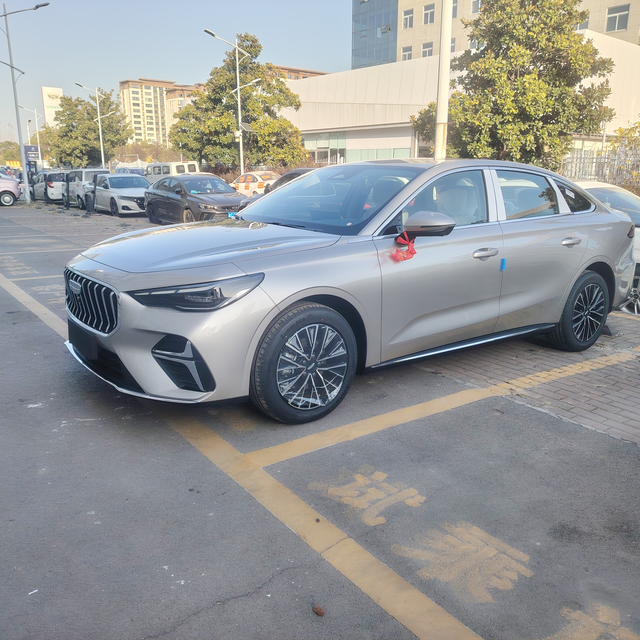 把五代帝豪带回家这台丝锦银的外观在阳光下质感特别好提车后可以先留意这几点：