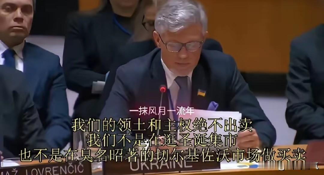 乌克兰这次在联合国说的话分量很重，并且几乎用了中国人都熟悉的词语，大概意思是“臭