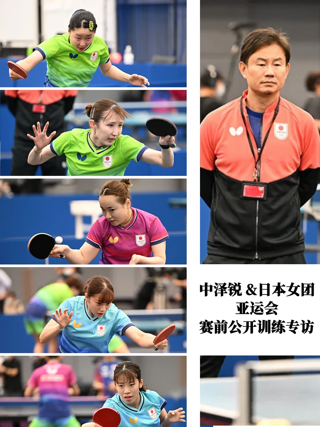 中泽锐&日本女团亚运会赛前公开集训采访