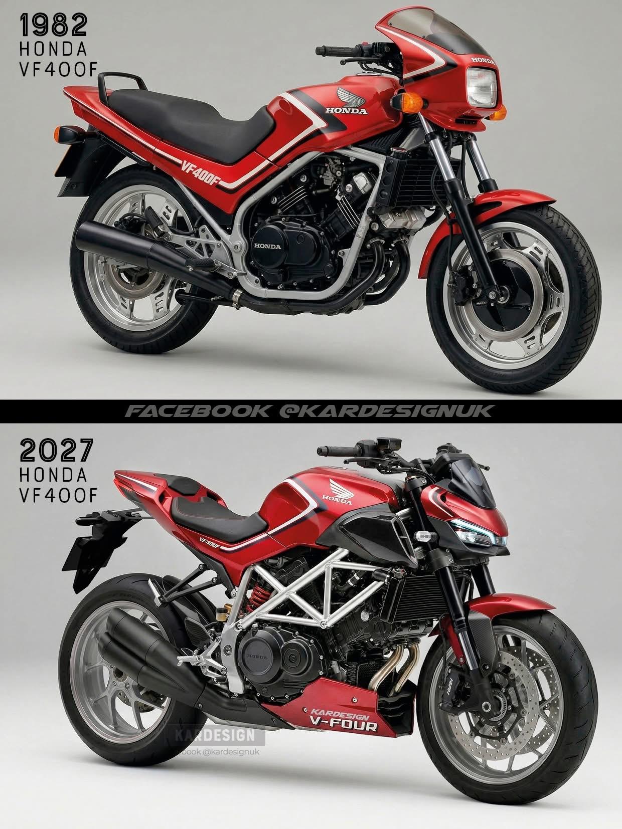 1982年,本田制造了他们最小的V4运动机车。如果他们今天成功了,可能看起来像