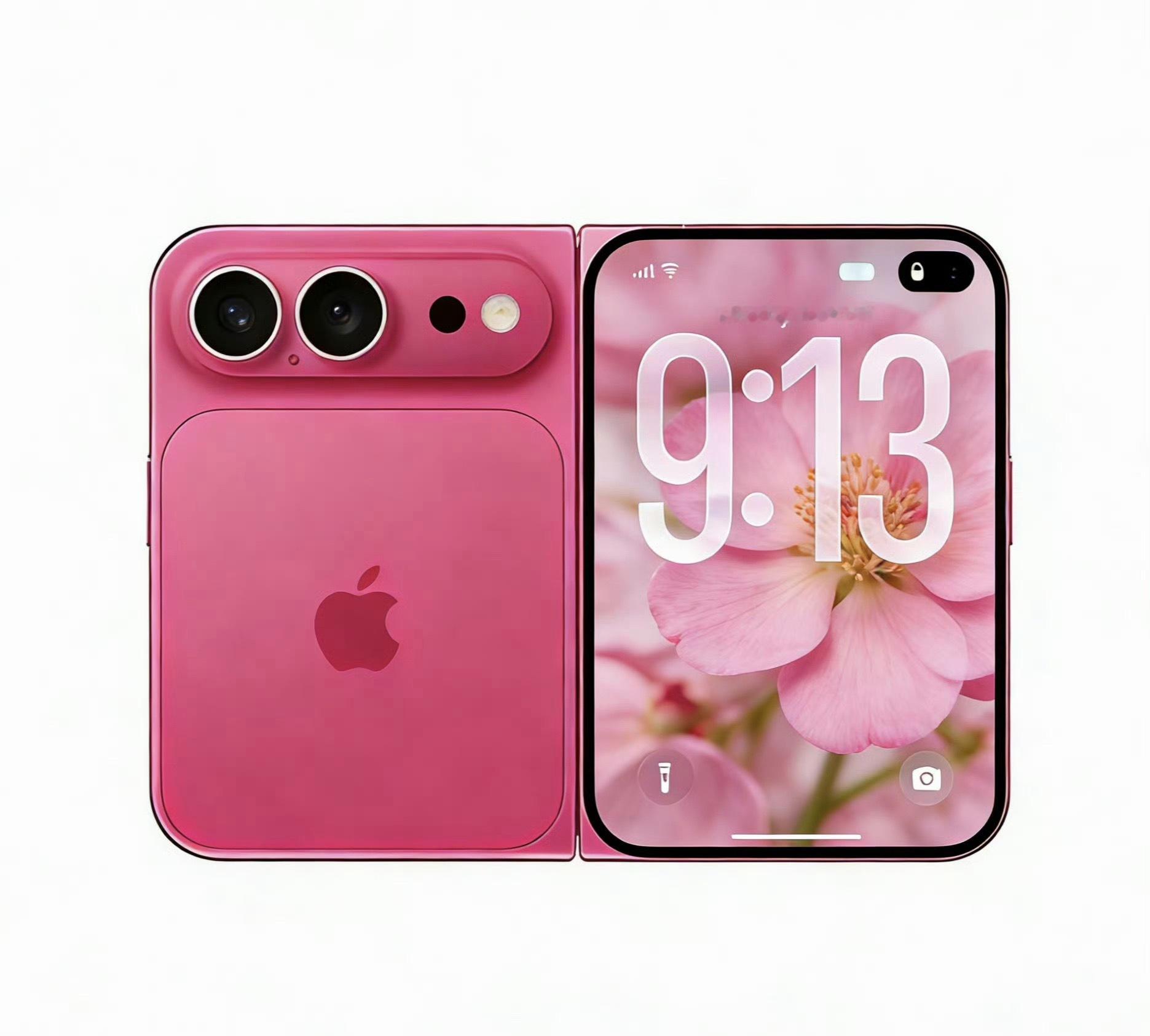 果粉看过来，如果苹果折叠屏长这样，卖个1万3千元，不过分吧