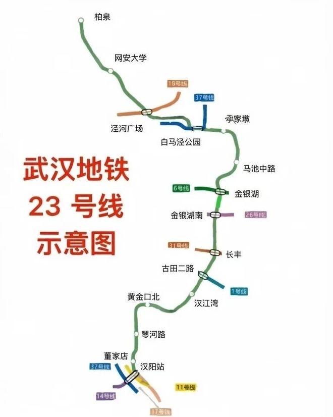 武汉地铁23号线调整走向后对哪些区有利武汉地铁23号线调整走向（起于东西湖柏