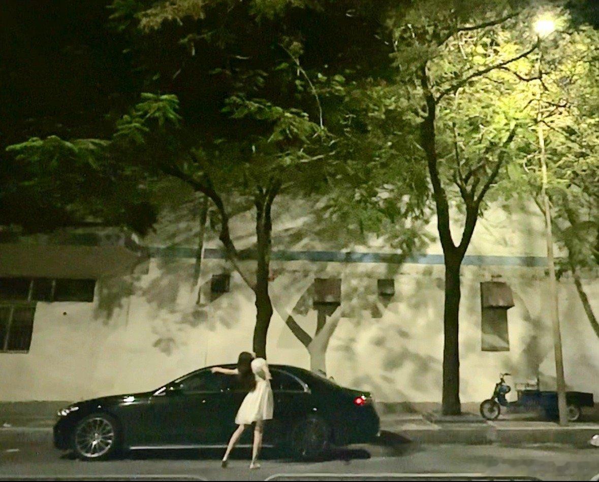 路边有一个疯子​​​