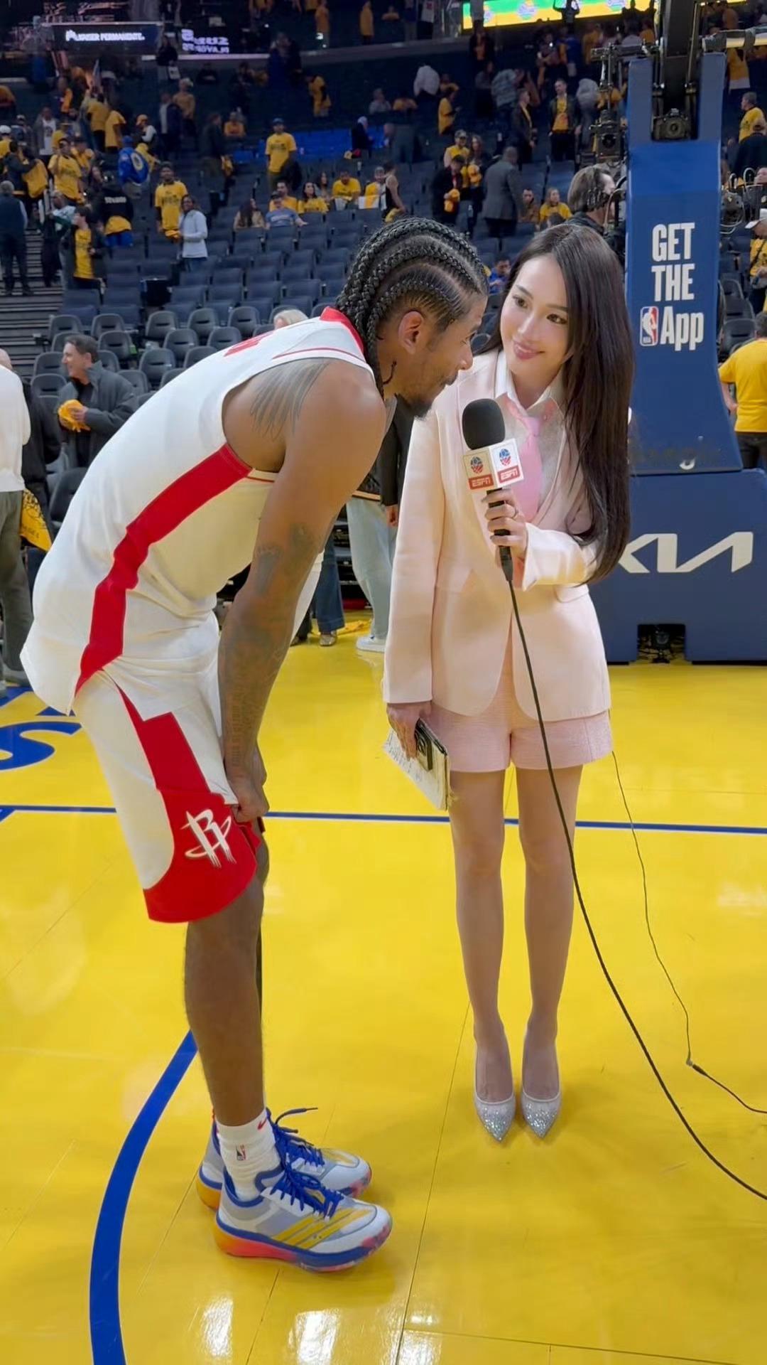 孟超NBA采访现场​​​