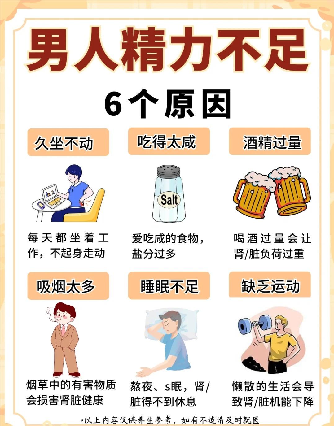 男人精力不足的原因有哪些