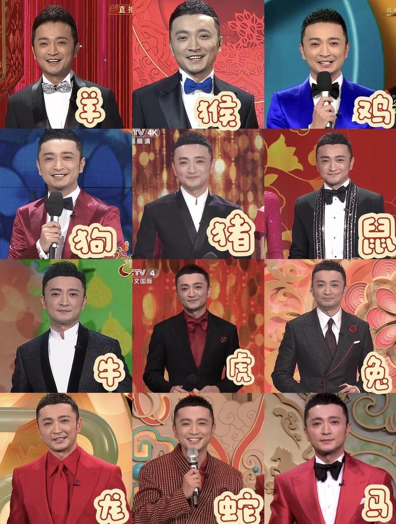 尼格买提原来已经凑齐了十二生肖，主持最多的了吧，年年都在！年年不一样，看过来看