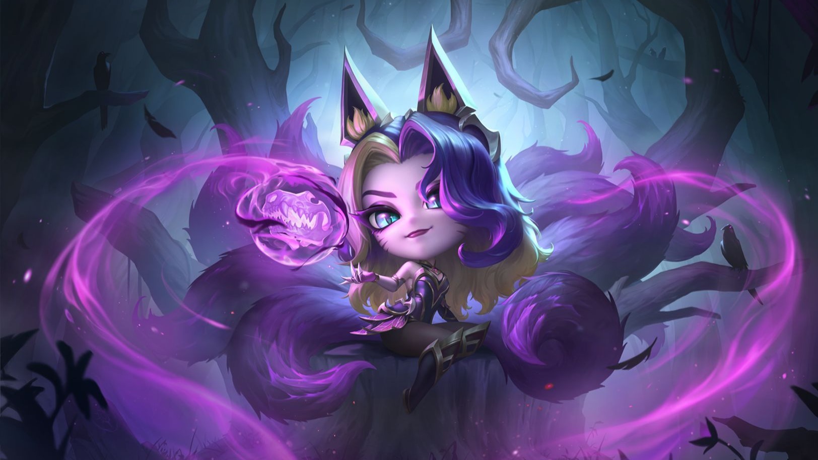 金铲铲魔女小小阿狸，青花瓷小小艾瑞莉娅原画英雄联盟