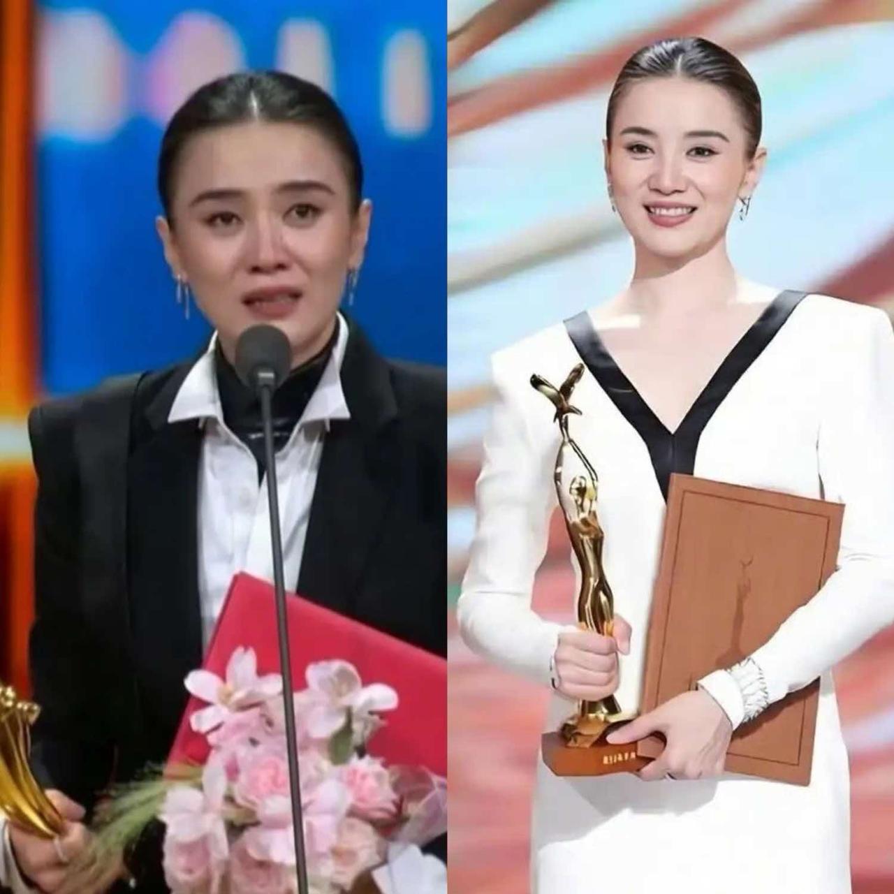 我突然发现一件事，但凡宋佳参加活动，她一般逃不过两种结果，不是扎着大光明发型