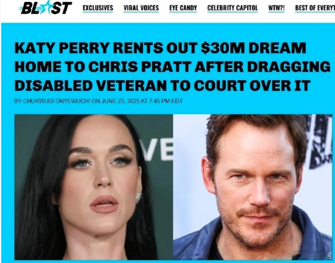 水果姐将豪宅租给星爵据外媒，水果姐KatyPerry把她价值3000万的豪宅