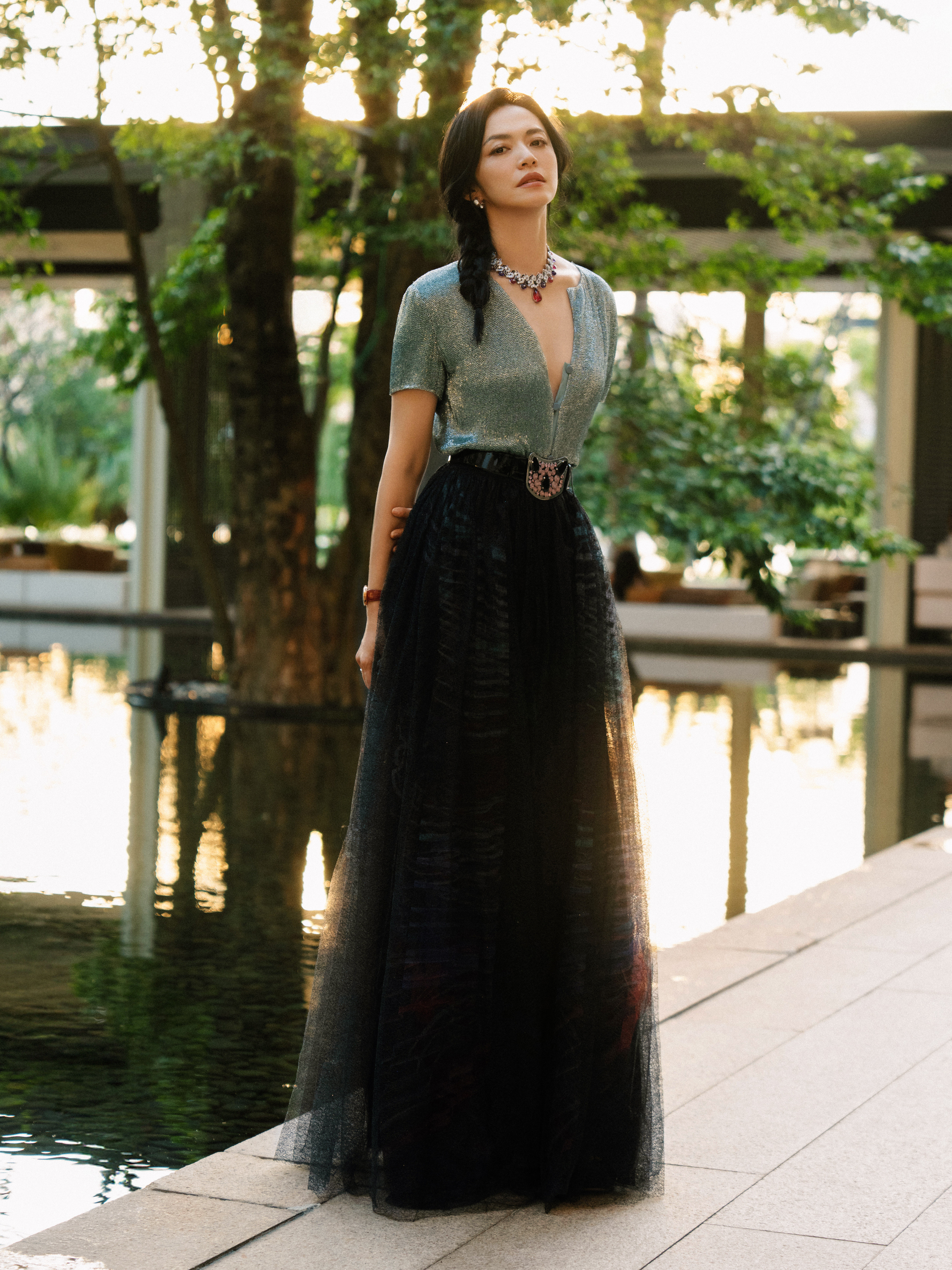 姚晨｜姐上强度了吼，以一套ArmaniPrivé2017秋冬高级定制系