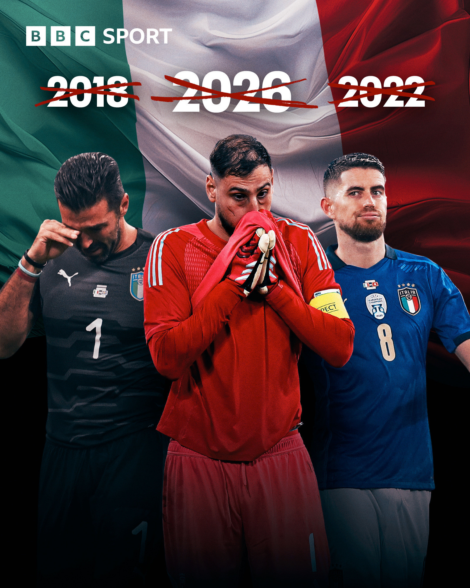 意大利连续三届无缘世界杯2018俄罗斯，，附加赛不敌瑞典2022卡塔尔，附加赛