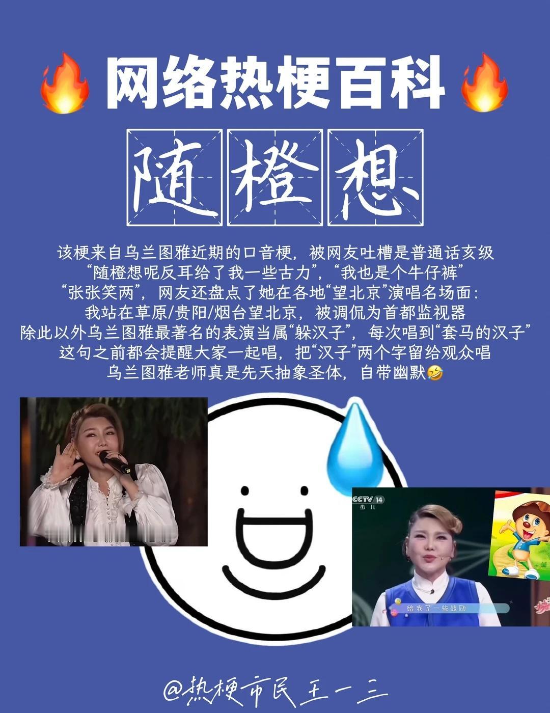 网络热梗流行语百科✅随橙想，反耳给了我古力首都监视者·半永久嬉皮笑脸·蒙古之花