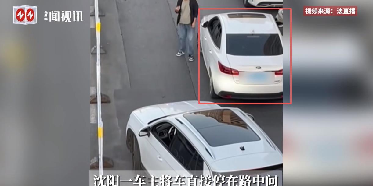 “必须严惩！”9月18日，辽宁沈阳，一白色私家车开到马路中间突然停车，司机从车上