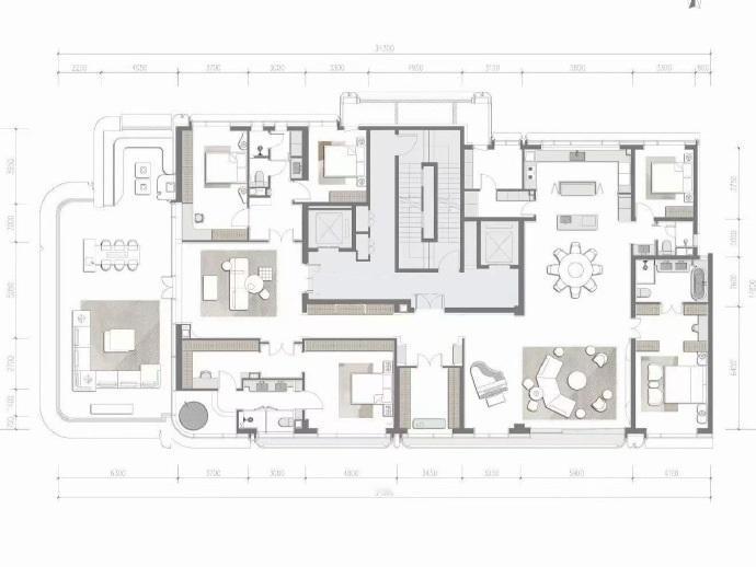 400平精装大平层，甄选6户，朝阳核心区，90平露台