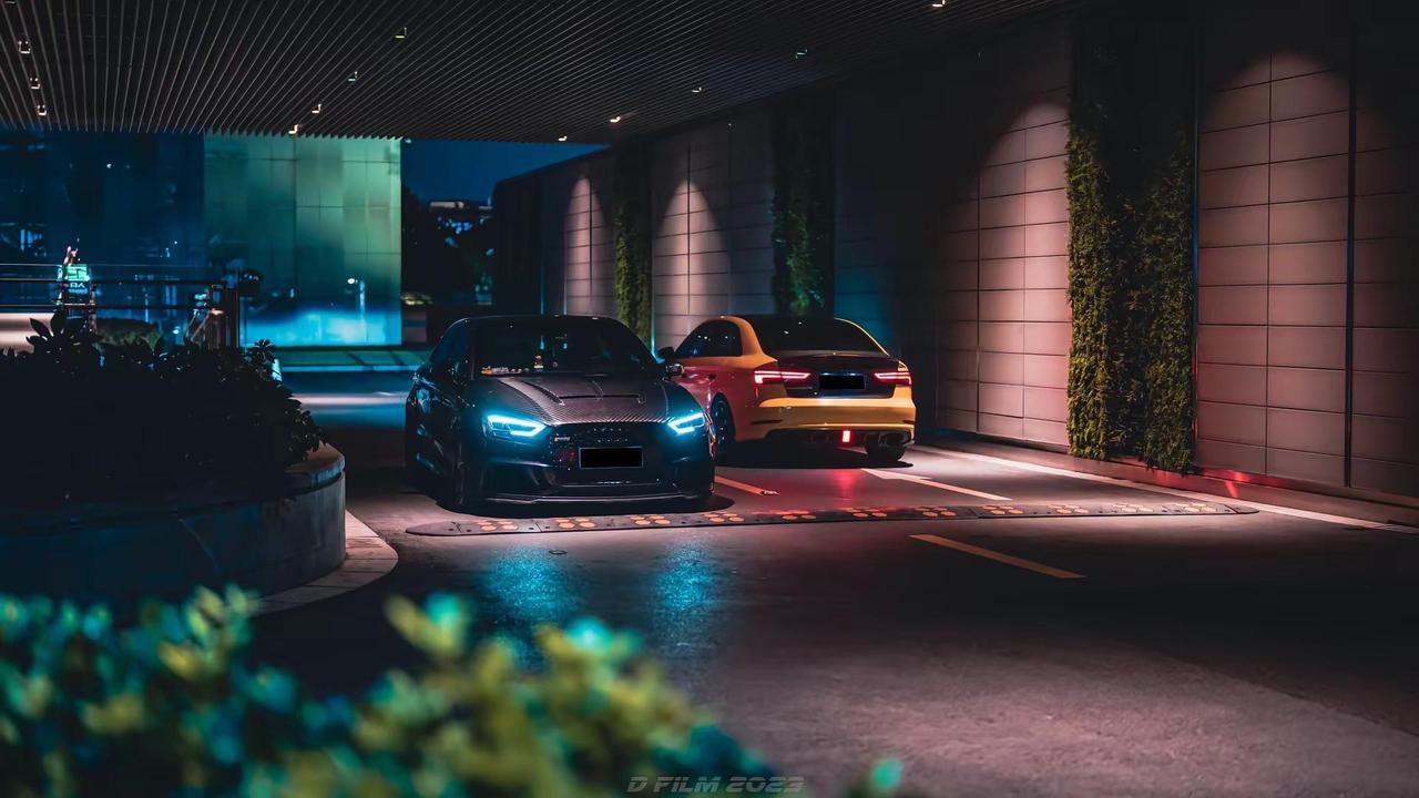 S3+S3=S3²。奥迪S3汽车摄影上海