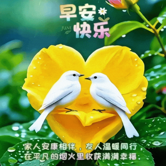 🌼🌿🎊迎着温柔美好的周末时光，静享生活的恬淡与安然。周六早上好！送上一份温