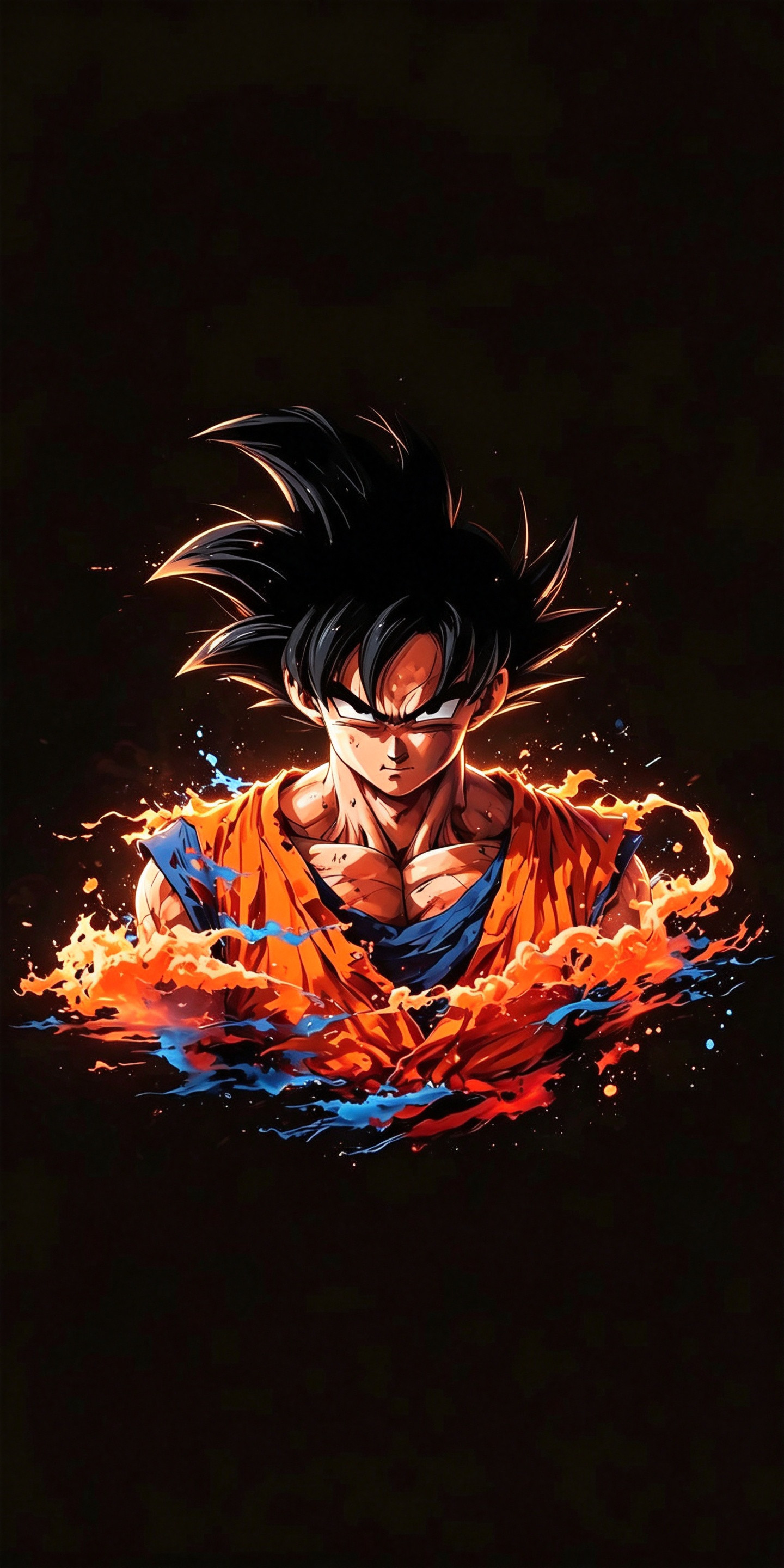 七龙珠暗色系龙珠壁纸黑色背景战斗💥气焰悲愤泪水悟空悟饭贝吉塔布罗利