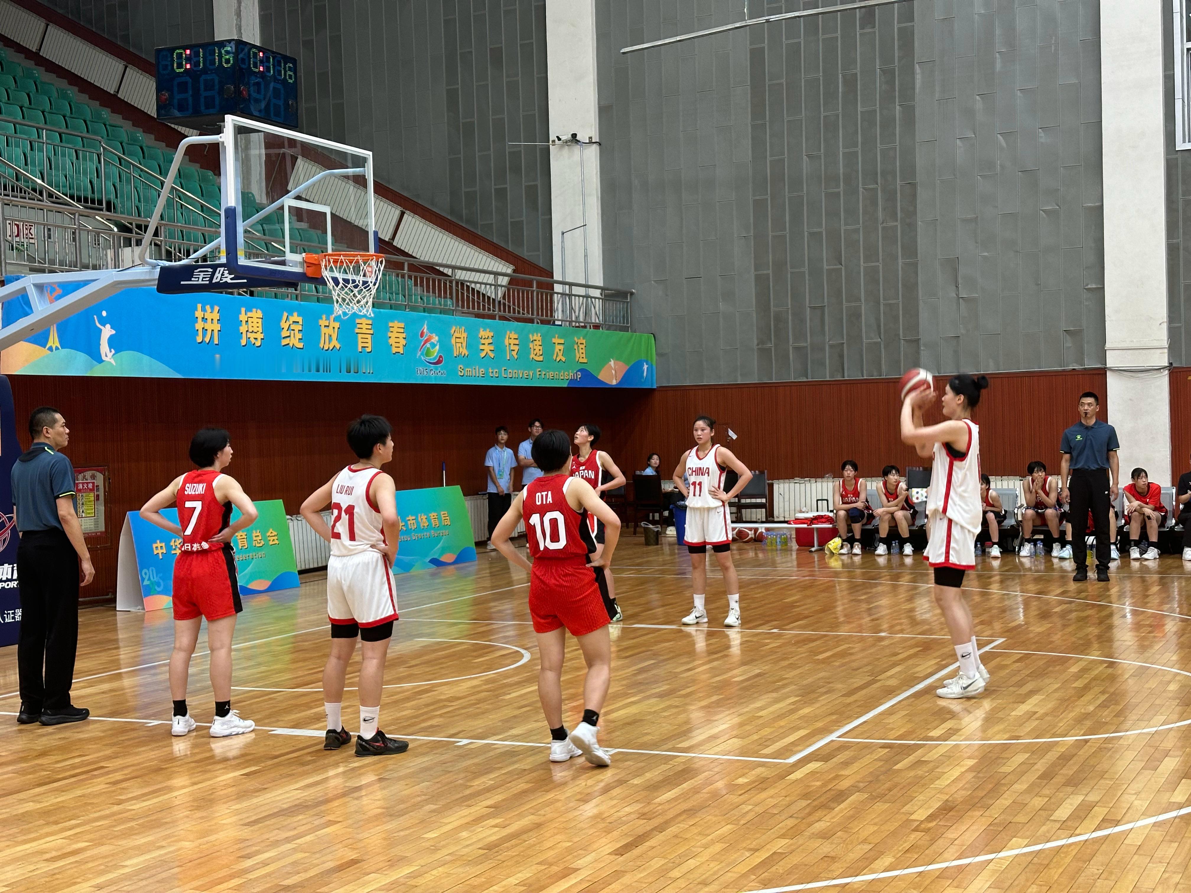 【中国U16女篮收获中日韩青少年运动会亚军】在刚刚结束的中日韩青少年运动会中，