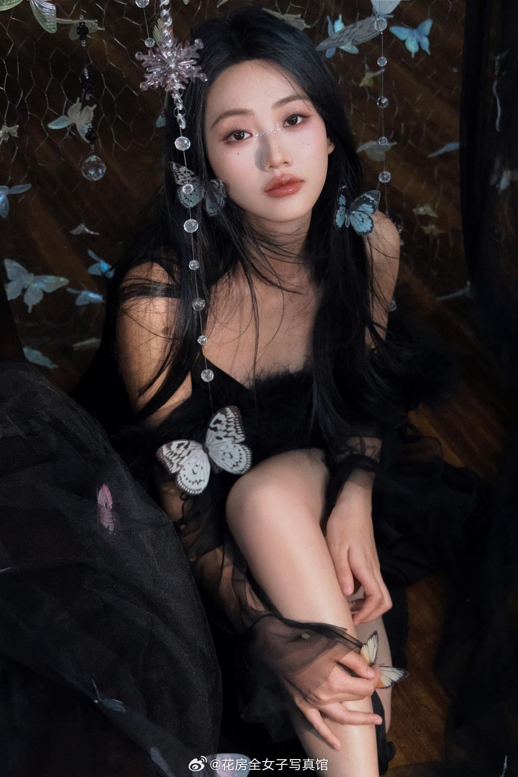 坠入黑色梦网🖤西安花房写真馆西安约拍私房照最近一次的怦然心动日系写真很贵但绝对