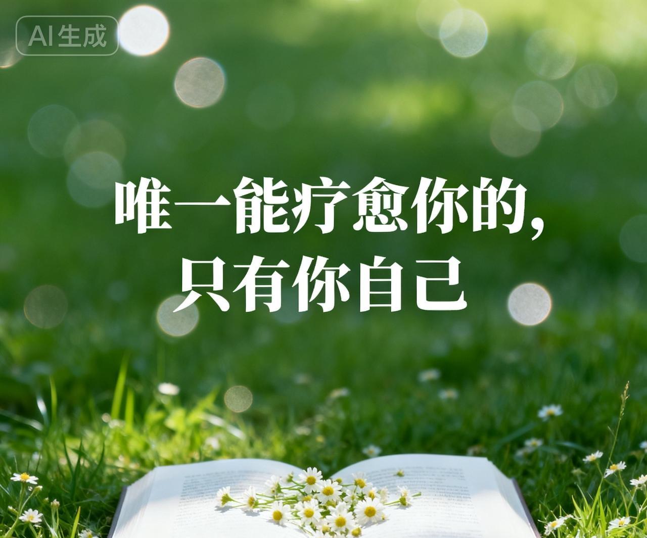 唯一能疗愈你的，只有你自己。真正的疗愈，从来不是向外求援，而是向内觉醒。所有的