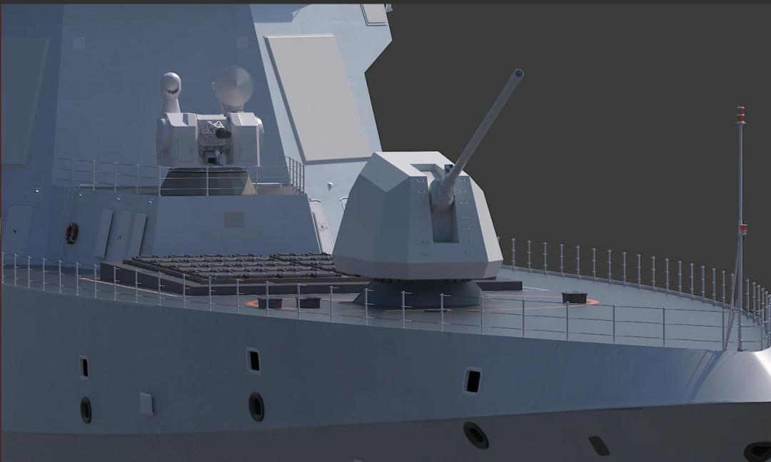 在新万岁和八千岁上使用的主炮——155毫米大口径舰炮，已经开始上船测试了，看来下