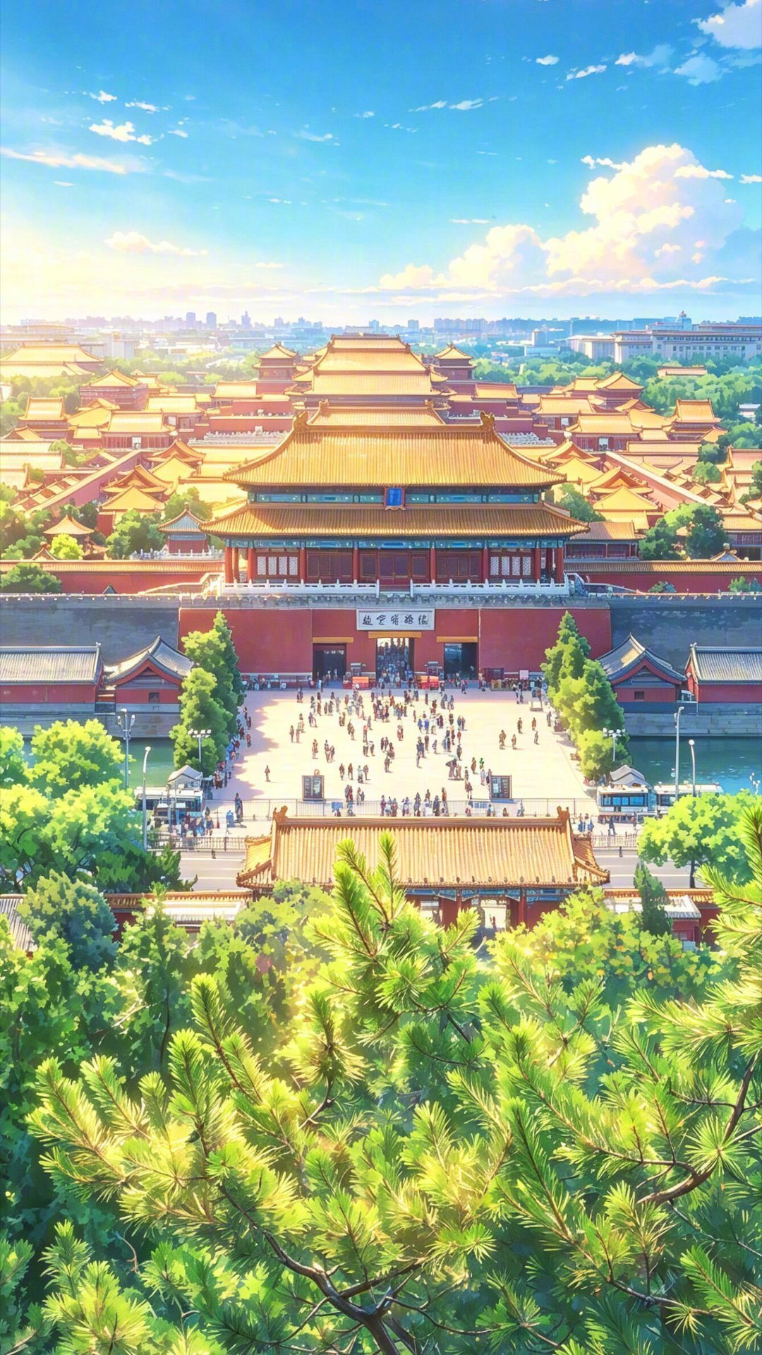 漫画风的北京，清爽的夏天。​​​