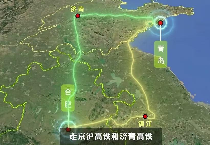 从合肥去青岛，最优解之一居然是走镇江？安徽的高铁里程，在全国都可以排进前三，