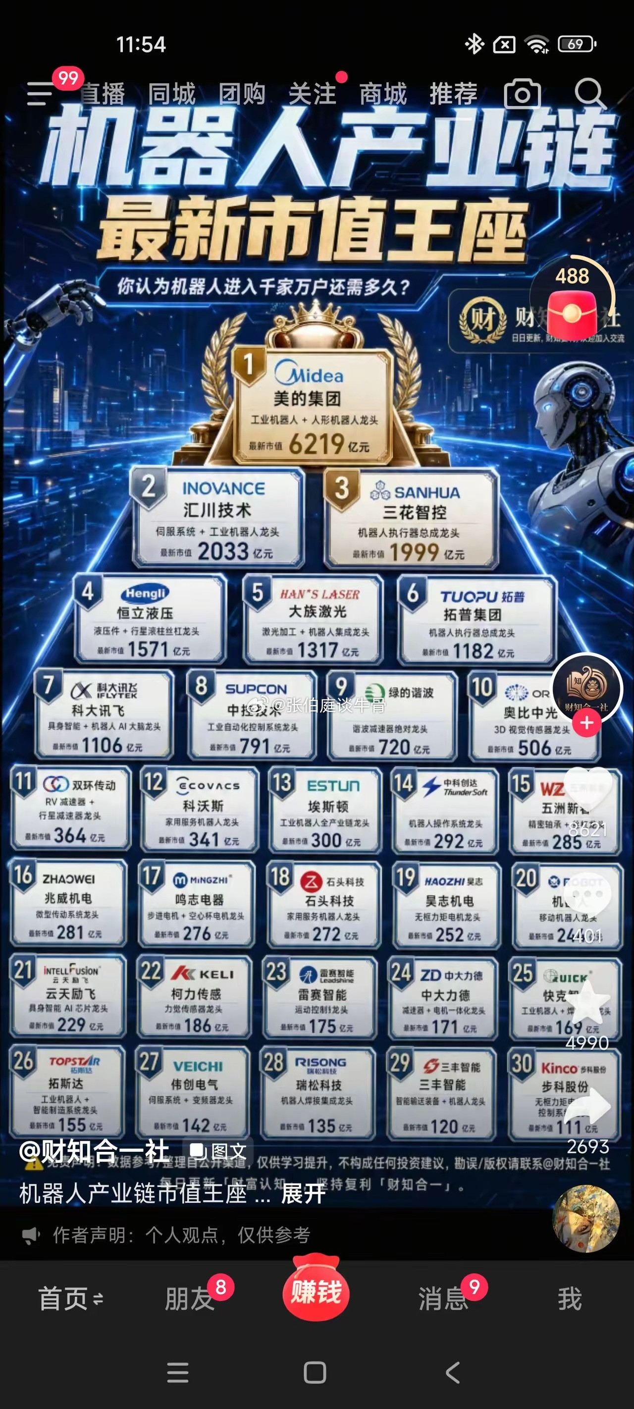 值得研究:人形机器人相关公司