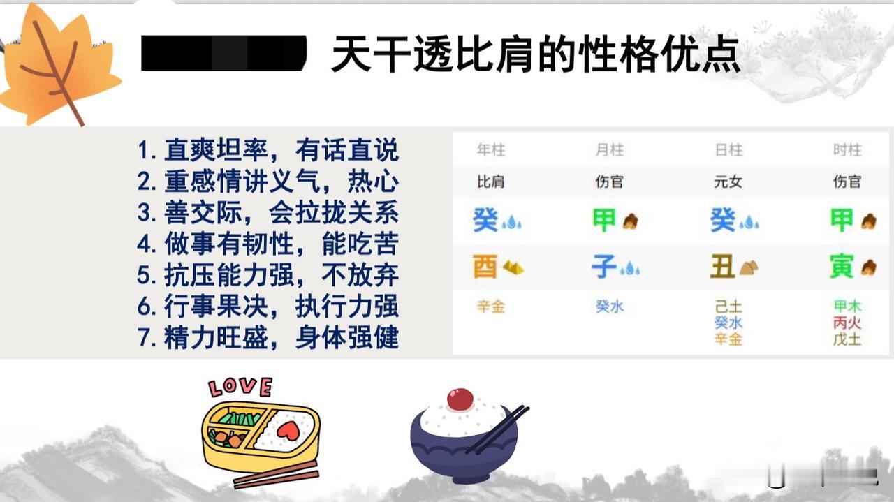 国学知识科普｜天干透比肩：7种常见性格优点+3种过旺可能表现之前有