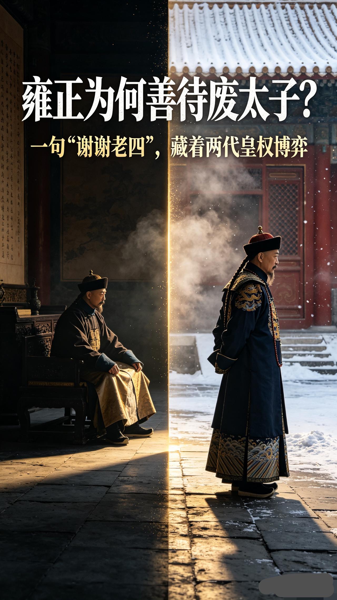 九子夺嫡落幕：雍正放过废太子胤礽，乾隆登基后却出手清扫其势力在康熙轰轰烈烈的