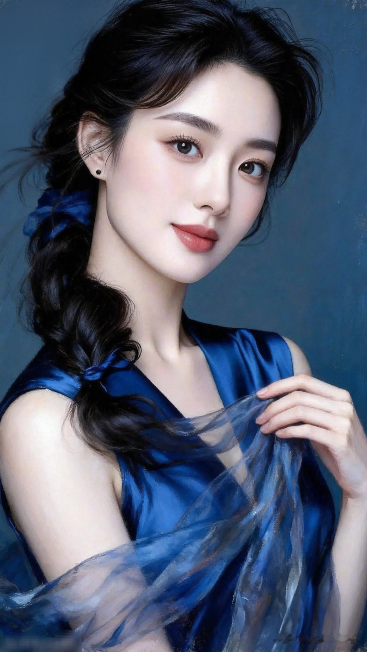 什么样的穿搭可以成为气质女神?优雅蓝调，柔美如画，尽显东方之美！