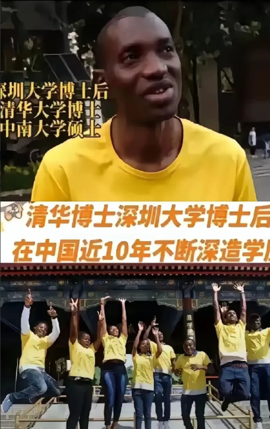 不是我打击他，他的水平参加高考估计二本都够呛！可是凭着黑人身份一路“横扫”国内顶