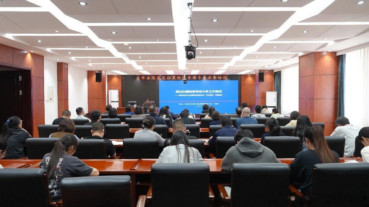 【深化扫黑除恶专项斗争】中院举办全市法院深化扫黑除恶专项斗争业务培训为深入贯彻落实上级党委关于深化扫