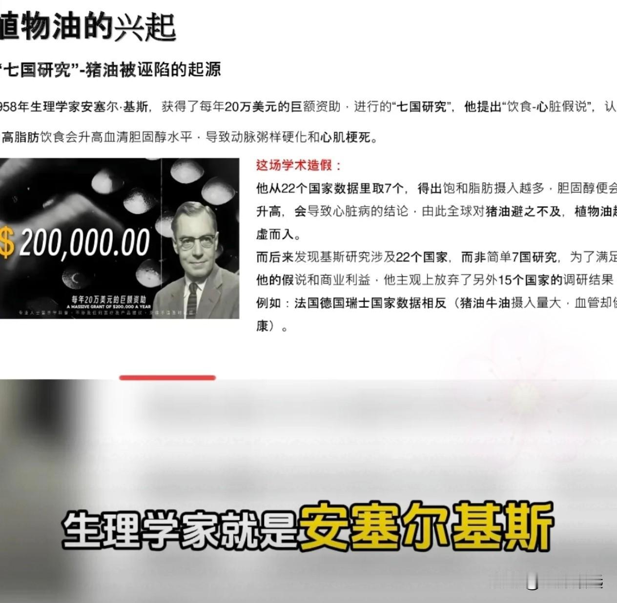 植物油真比猪油好吗？一场学术造假，令猪油从东方大国的餐桌上消失，改变了千年用油