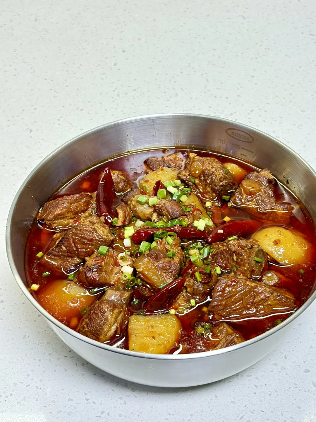 超香超入味的香辣土豆炖排骨，附详细做法～