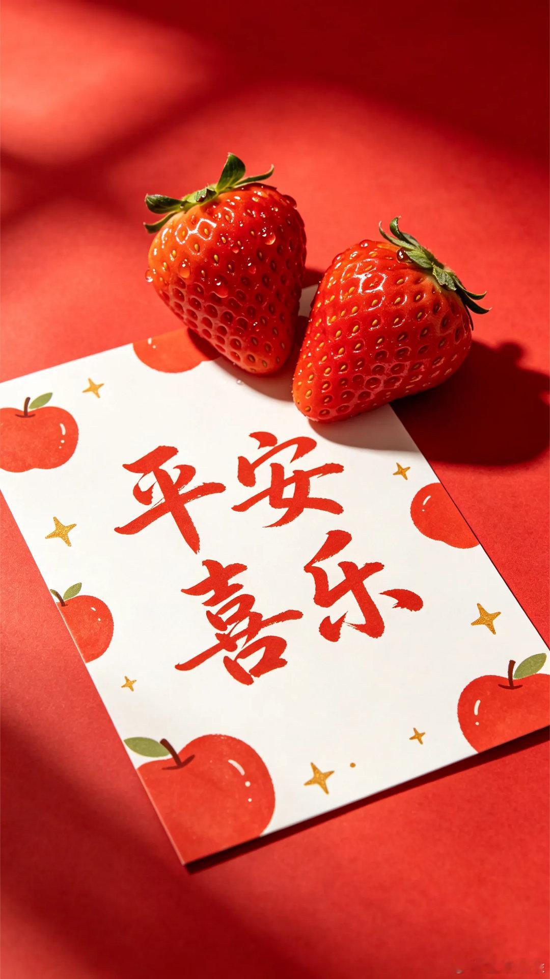 夏日甜味喜庆红色好运壁纸