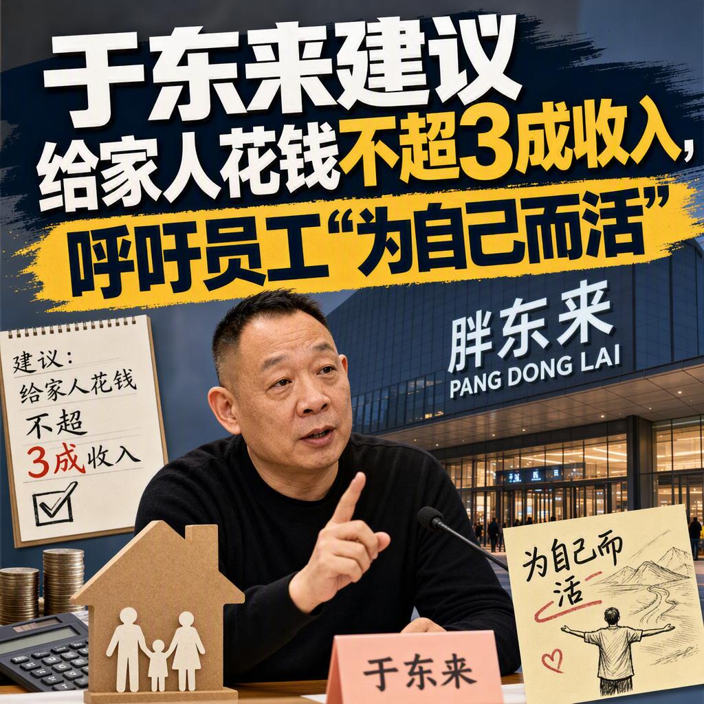 问大家一个问题：你每个月挣的钱，有多少花在了父母和孩子身上？胖东来创始人于东来