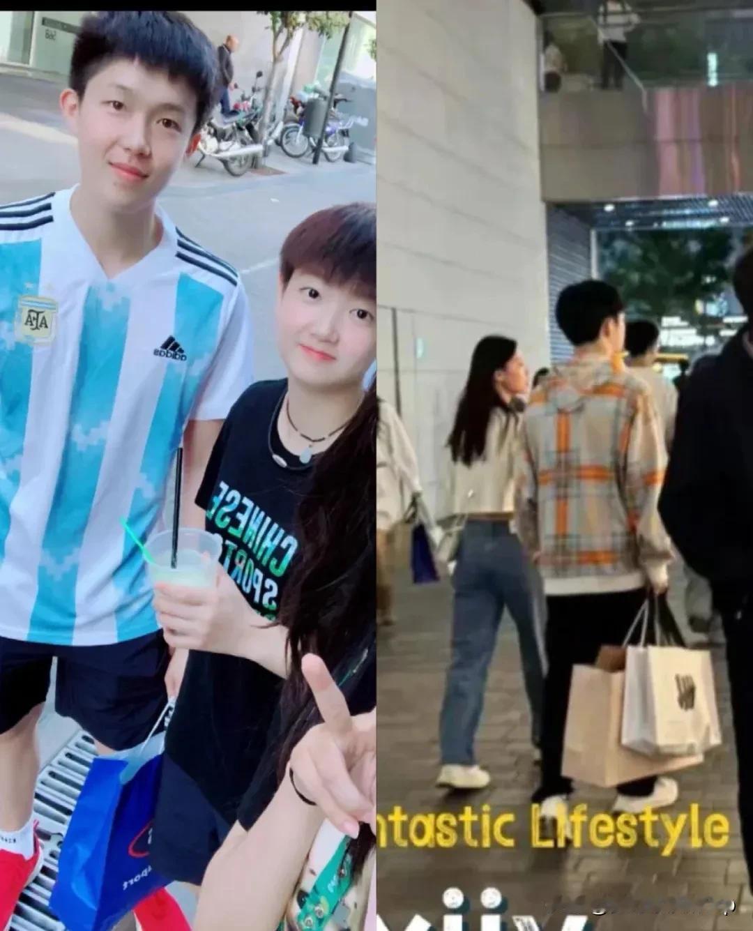 国乒新星三里屯甜蜜同框网友拍到黄友政韩菲儿十指紧扣现身三里屯高清路透直接封住吃