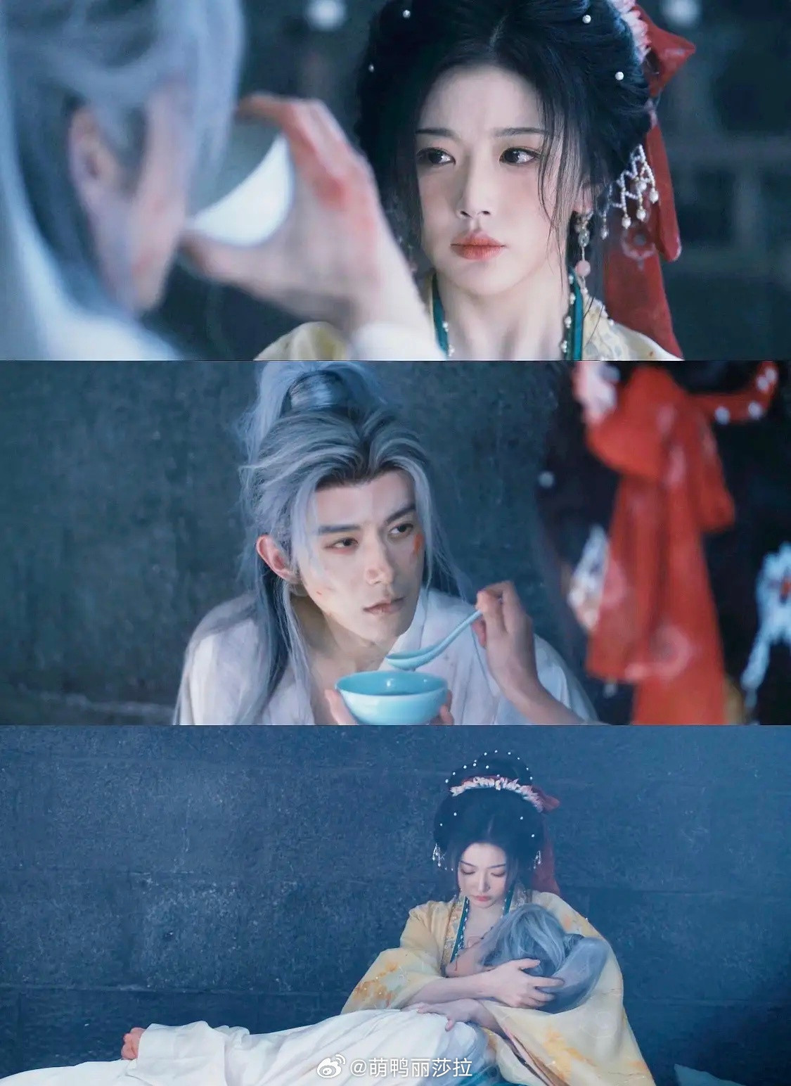 《逐玉》齐旻最后一刻哼着母妃给他唱过的童谣……据说，剧中被删减片段中，齐旻祭拜父