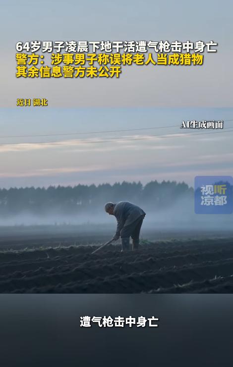 胆大包天！湖北荆门一名64岁老人，为赶秋播，凌晨摸黑到田里劳作，没想到被人用